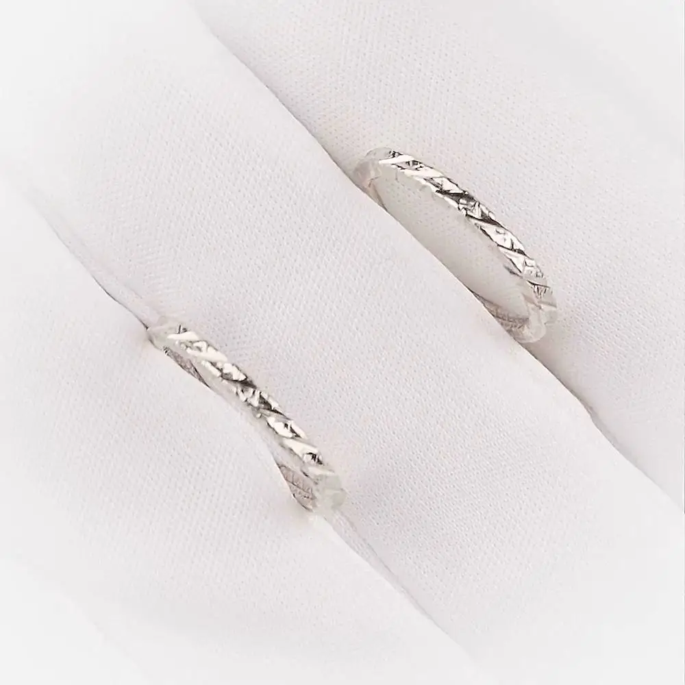 Серьги конго из серебра 925 пробы 2