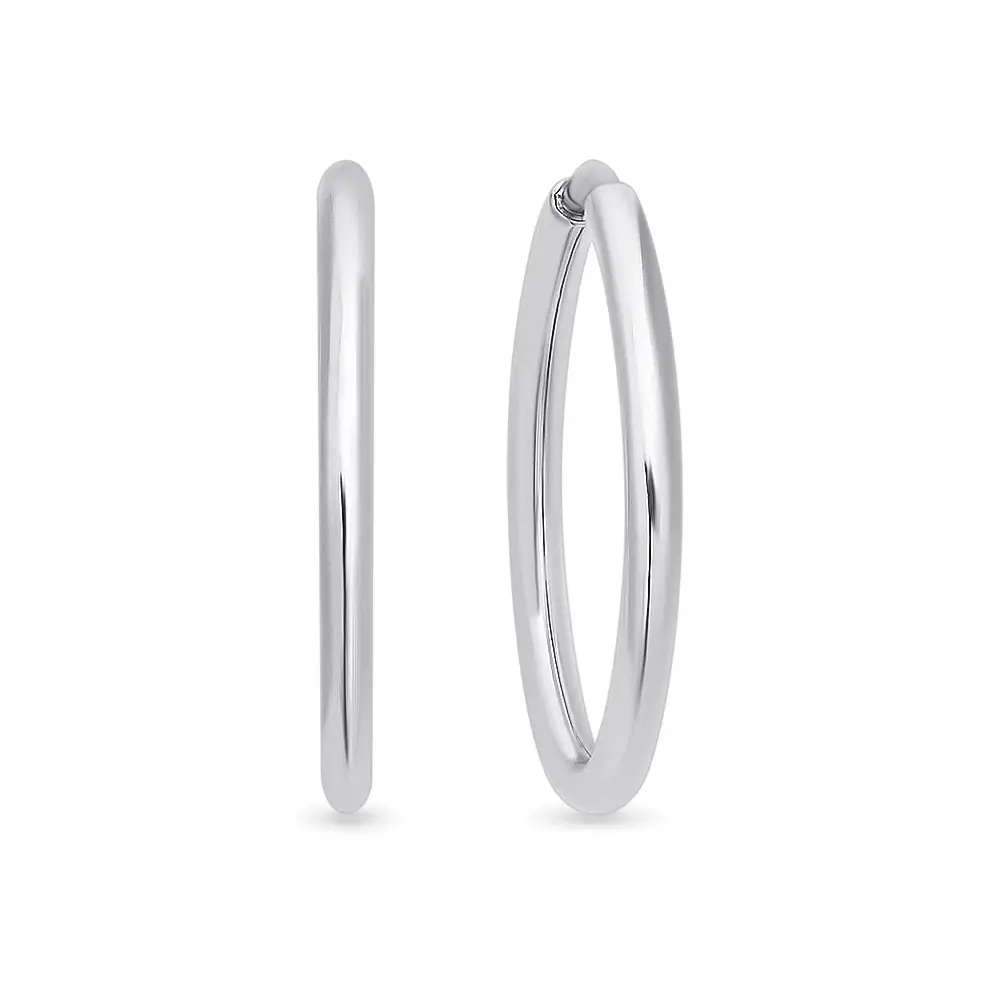 Серьги конго из серебра 925 пробы 1