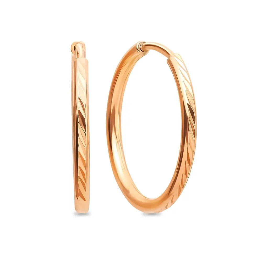 Серьги конго из серебра 925 пробы
