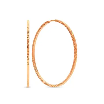 Серьги конго из серебра 925 пробы