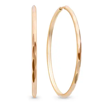 Серьги конго из серебра 925 пробы