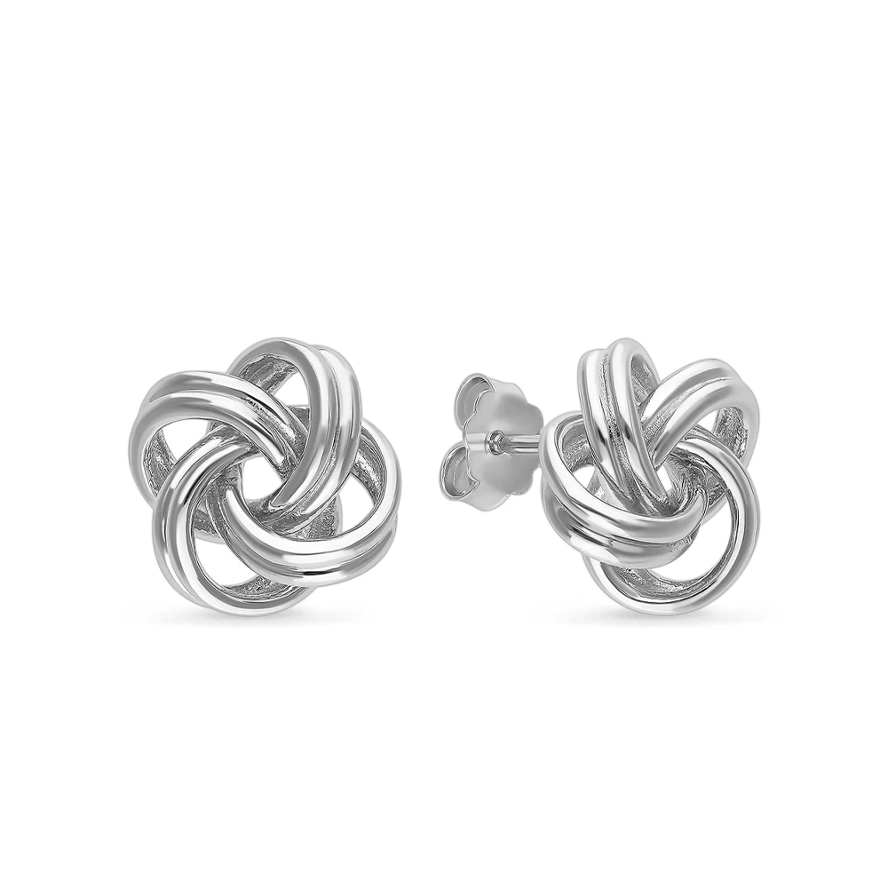 Серьги с фианитами из серебра 925 пробы 1