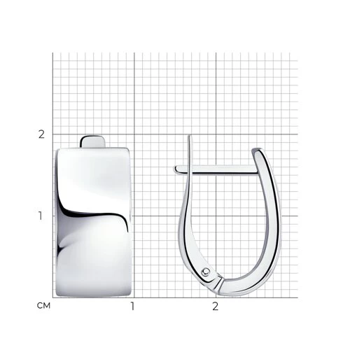 Серьги из серебра 925 пробы 2