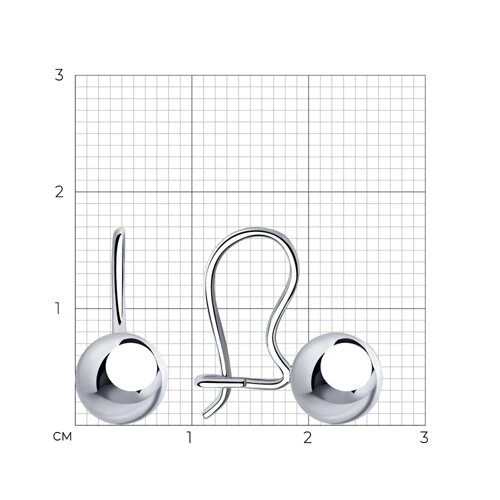 Серьги из серебра 925 пробы 2