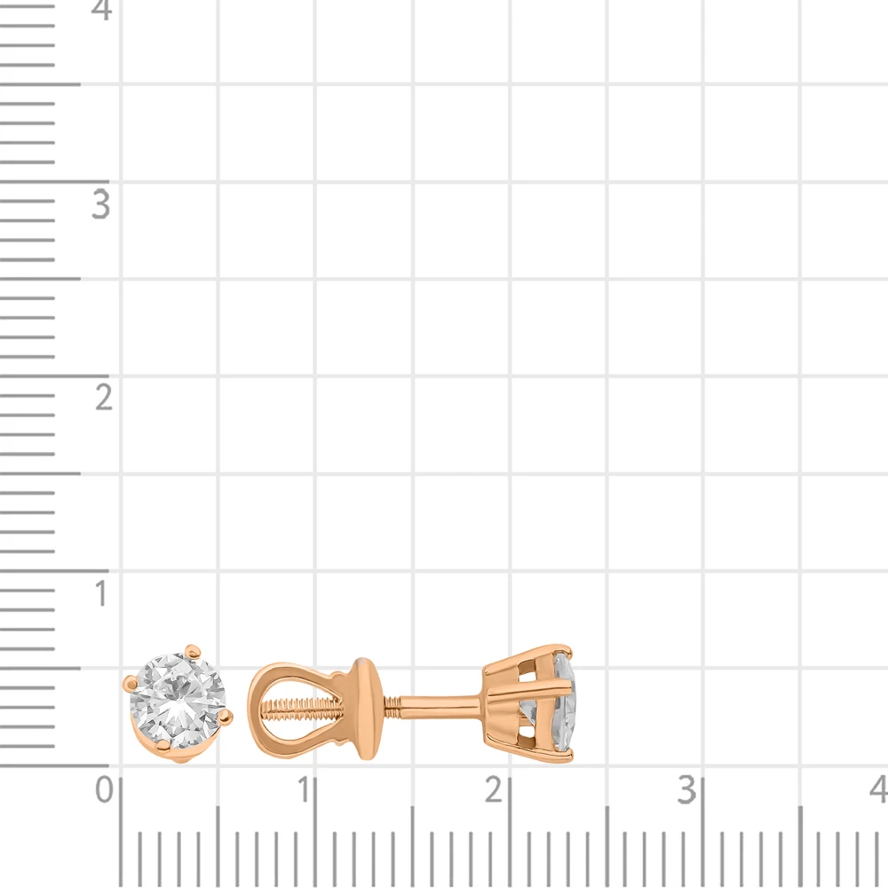 Серьги с фианитами из серебра 925 пробы 3