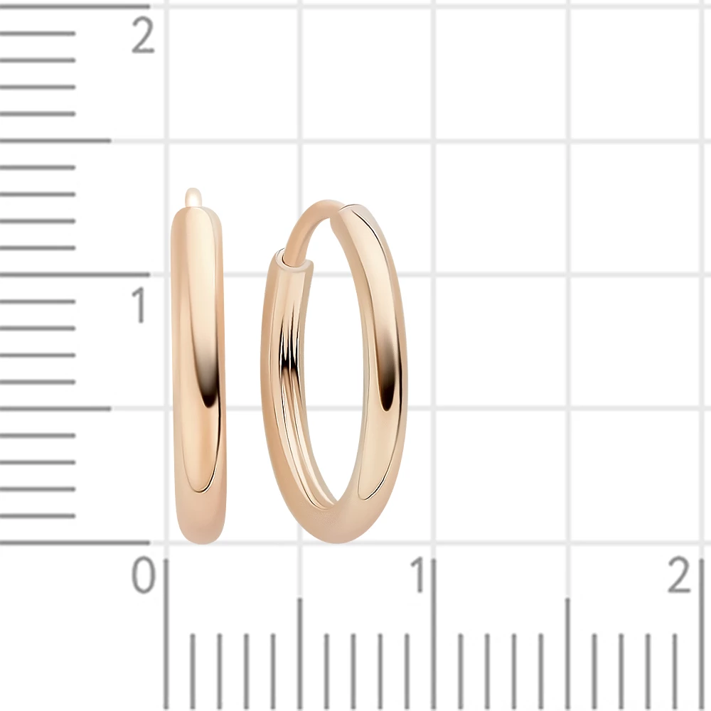 Серьги конго из серебра 925 пробы