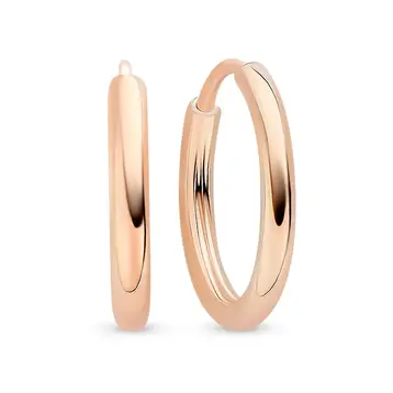 Серьги конго из серебра 925 пробы
