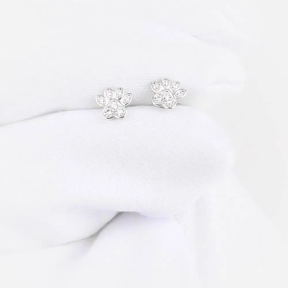 Серьги с фианитами из серебра 925 пробы 2