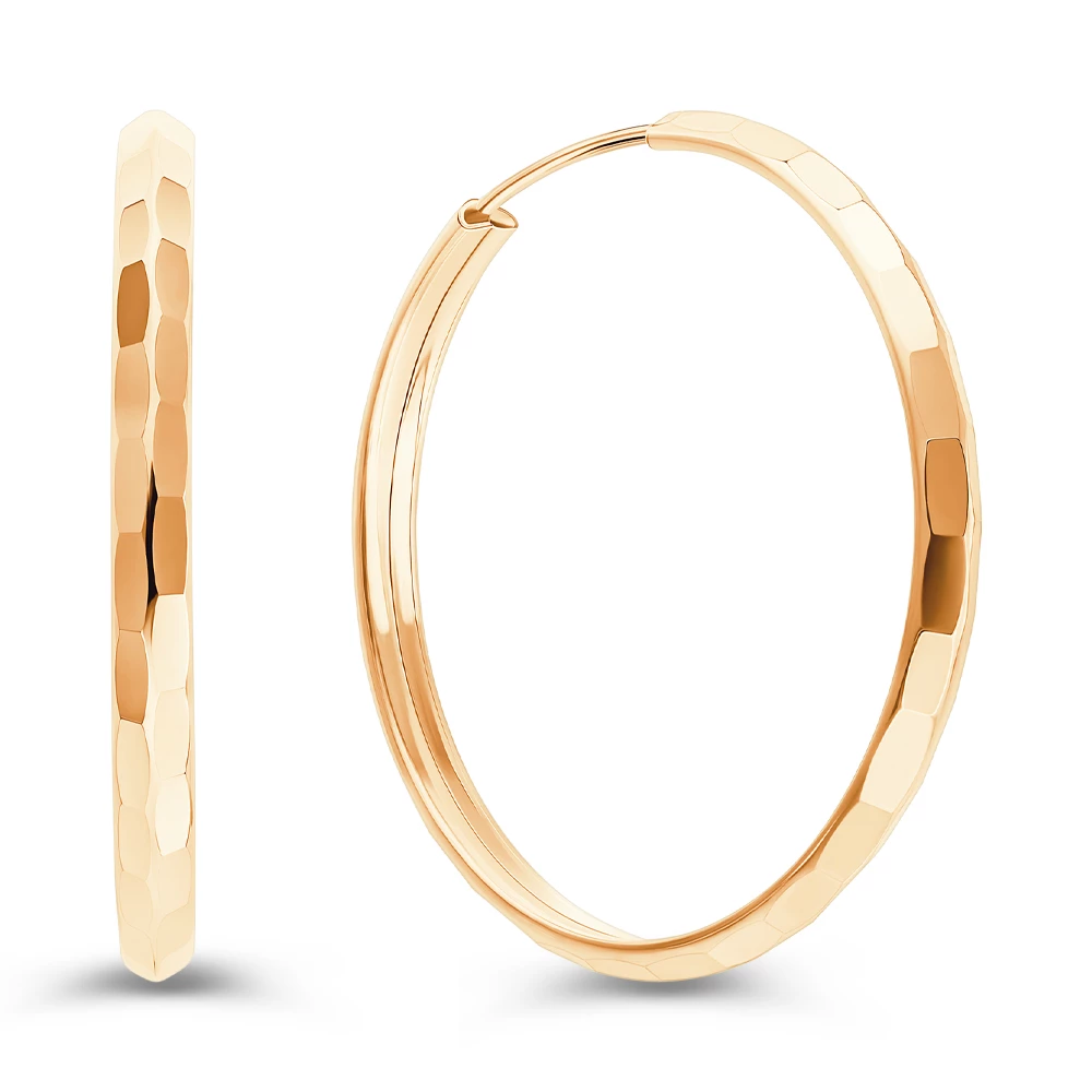 Серьги конго из серебра 925 пробы