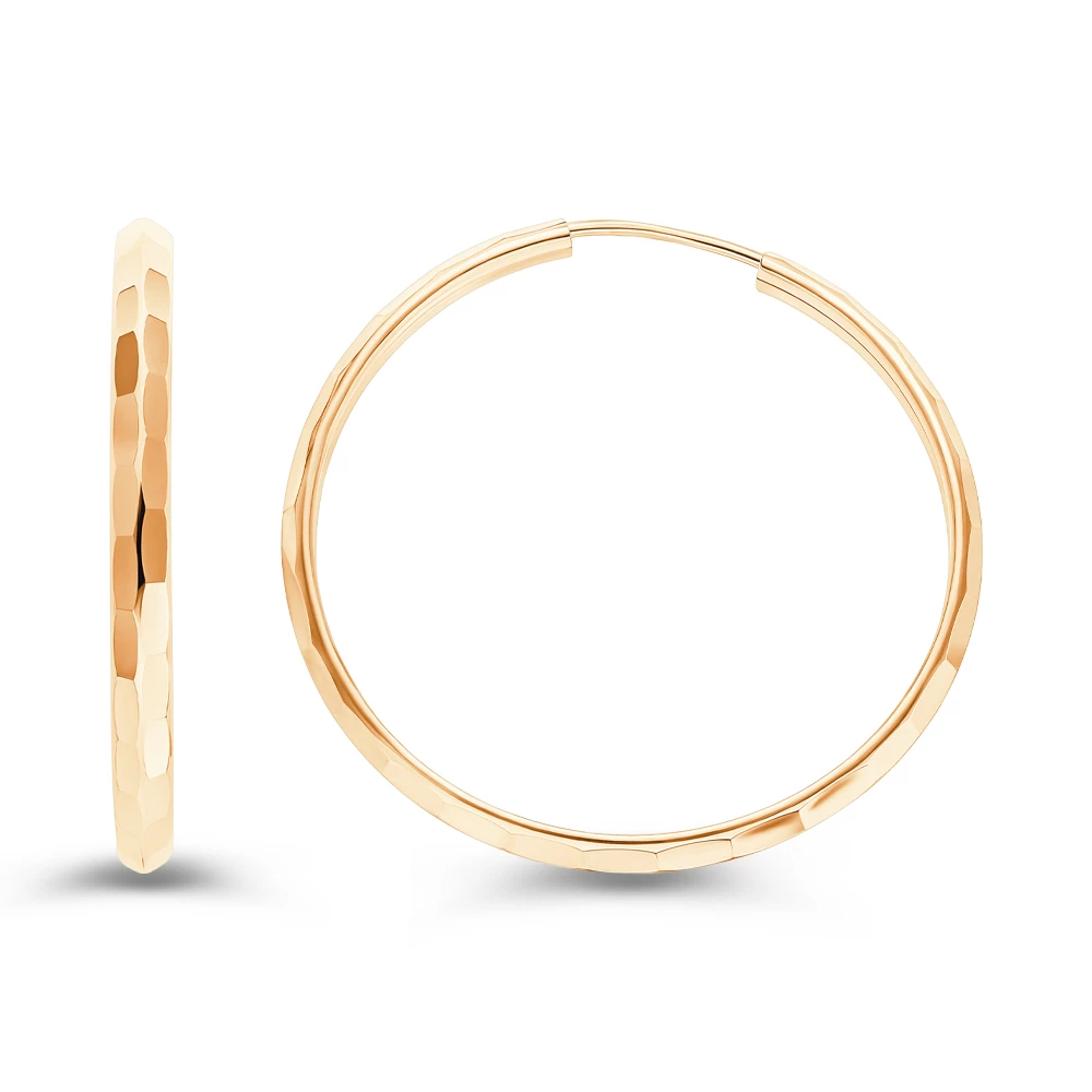 Серьги конго из серебра 925 пробы