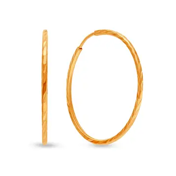 Серьги конго из серебра 925 пробы