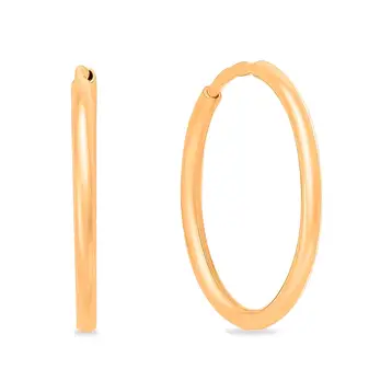 Серьги конго из серебра 925 пробы