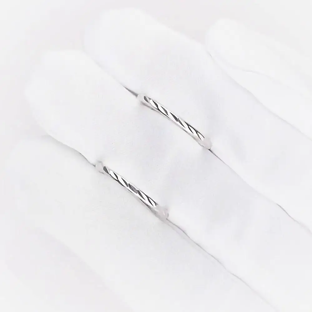 Серьги конго из серебра 925 пробы 2