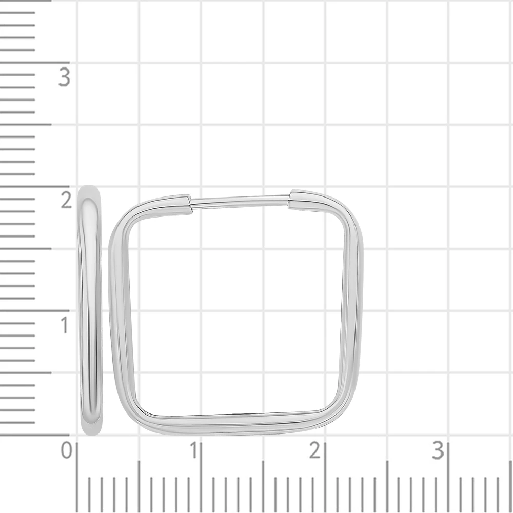 Серьги конго из серебра 925 пробы 3