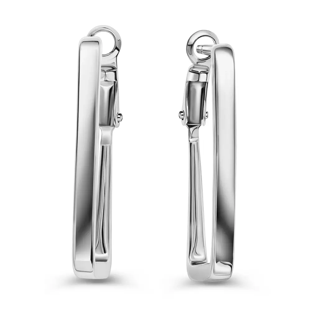 Серьги конго из серебра 925 пробы 1