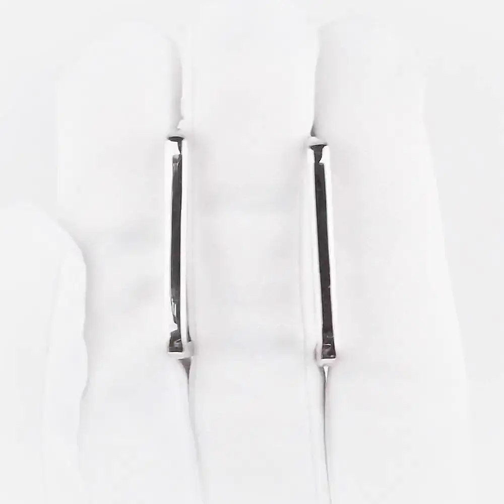 Серьги конго из серебра 925 пробы 2