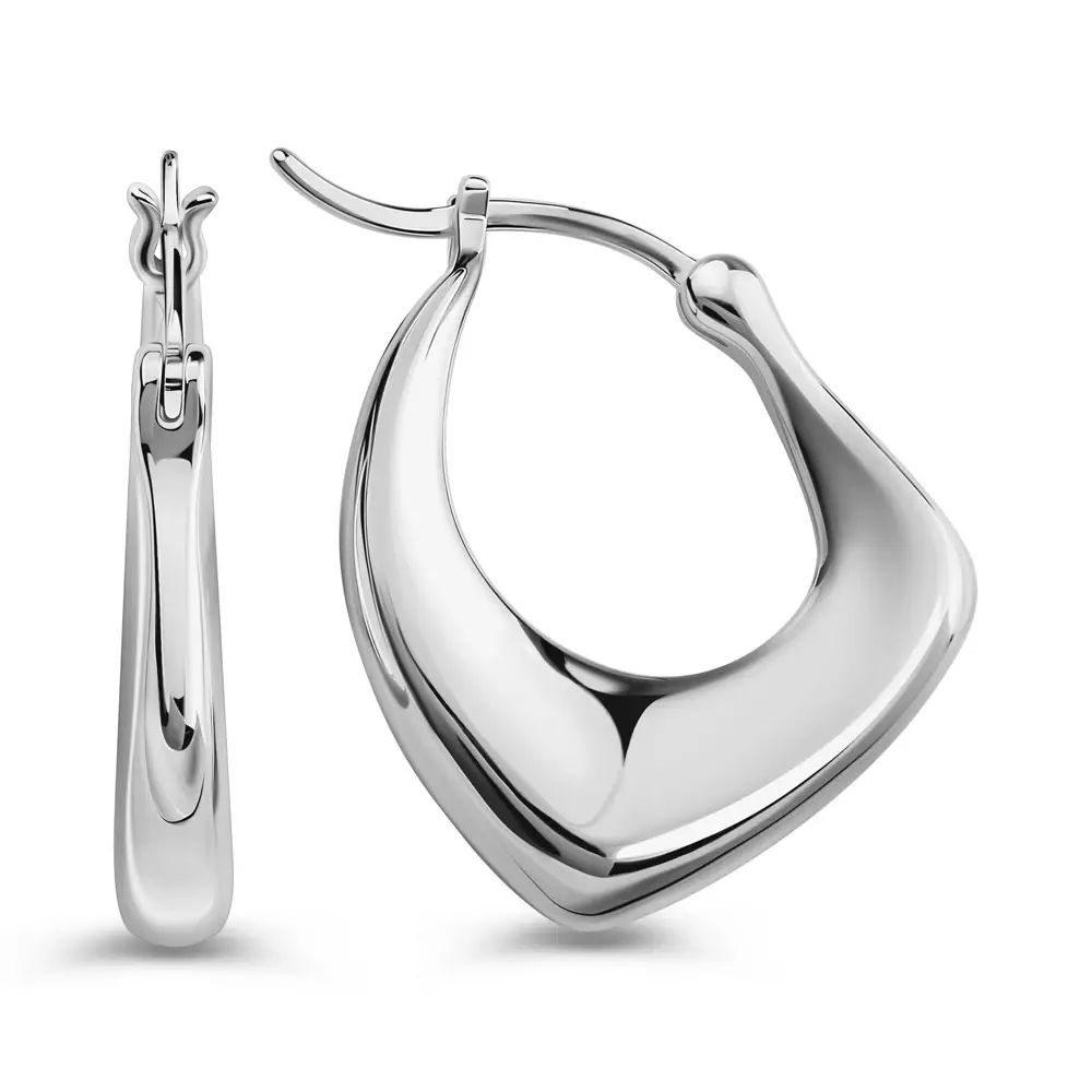 Серьги конго из серебра 925 пробы 3