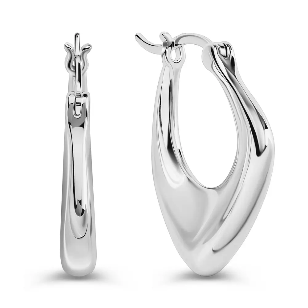 Серьги конго из серебра 925 пробы 1