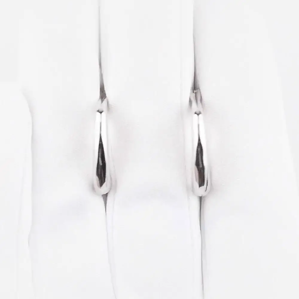 Серьги конго из серебра 925 пробы 2