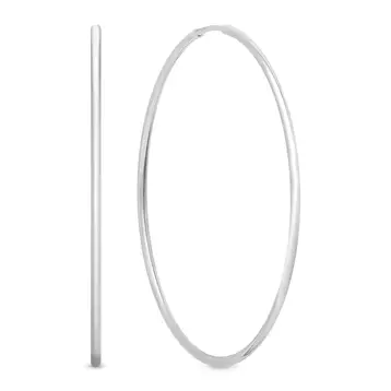 Серьги конго из серебра 925 пробы