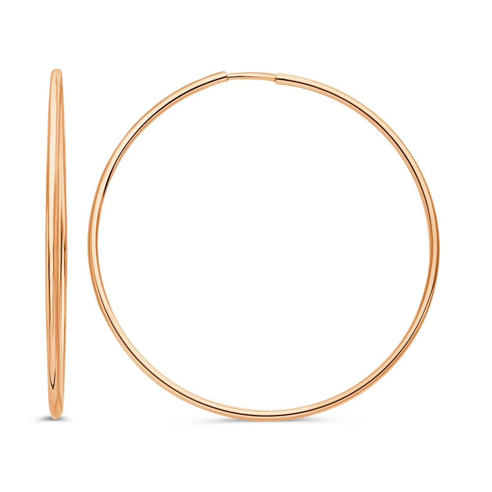 Серьги конго из серебра 925 пробы