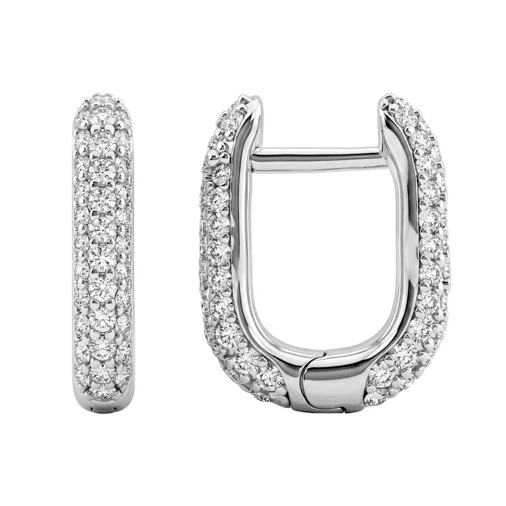 Серьги с фианитами из серебра 925 пробы 3