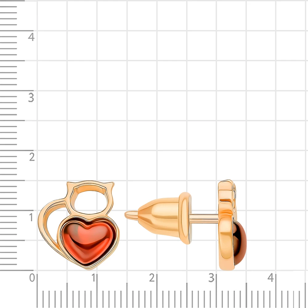 Серьги с янтарем из серебра 925 пробы 2
