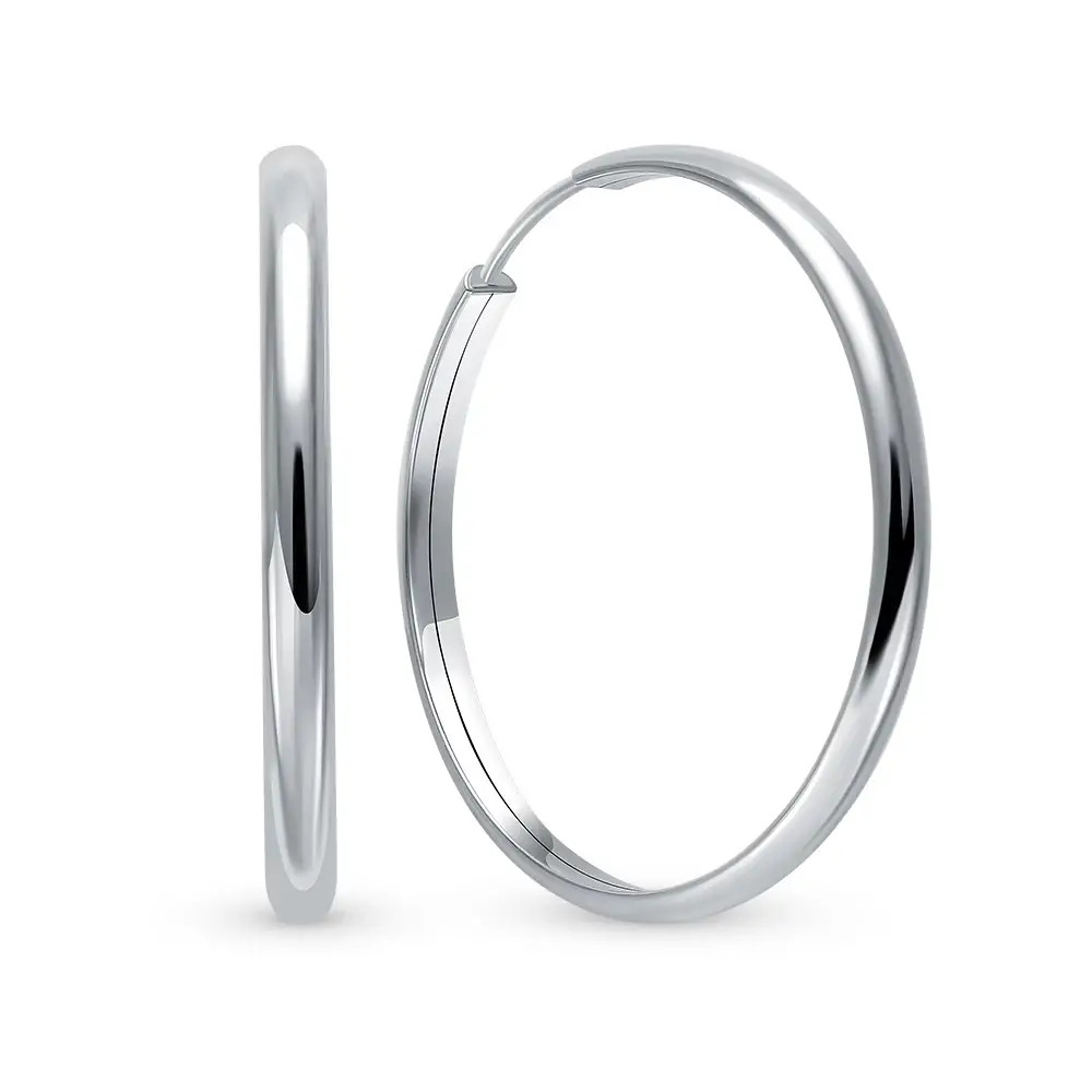 Серьги конго из серебра 925 пробы 1