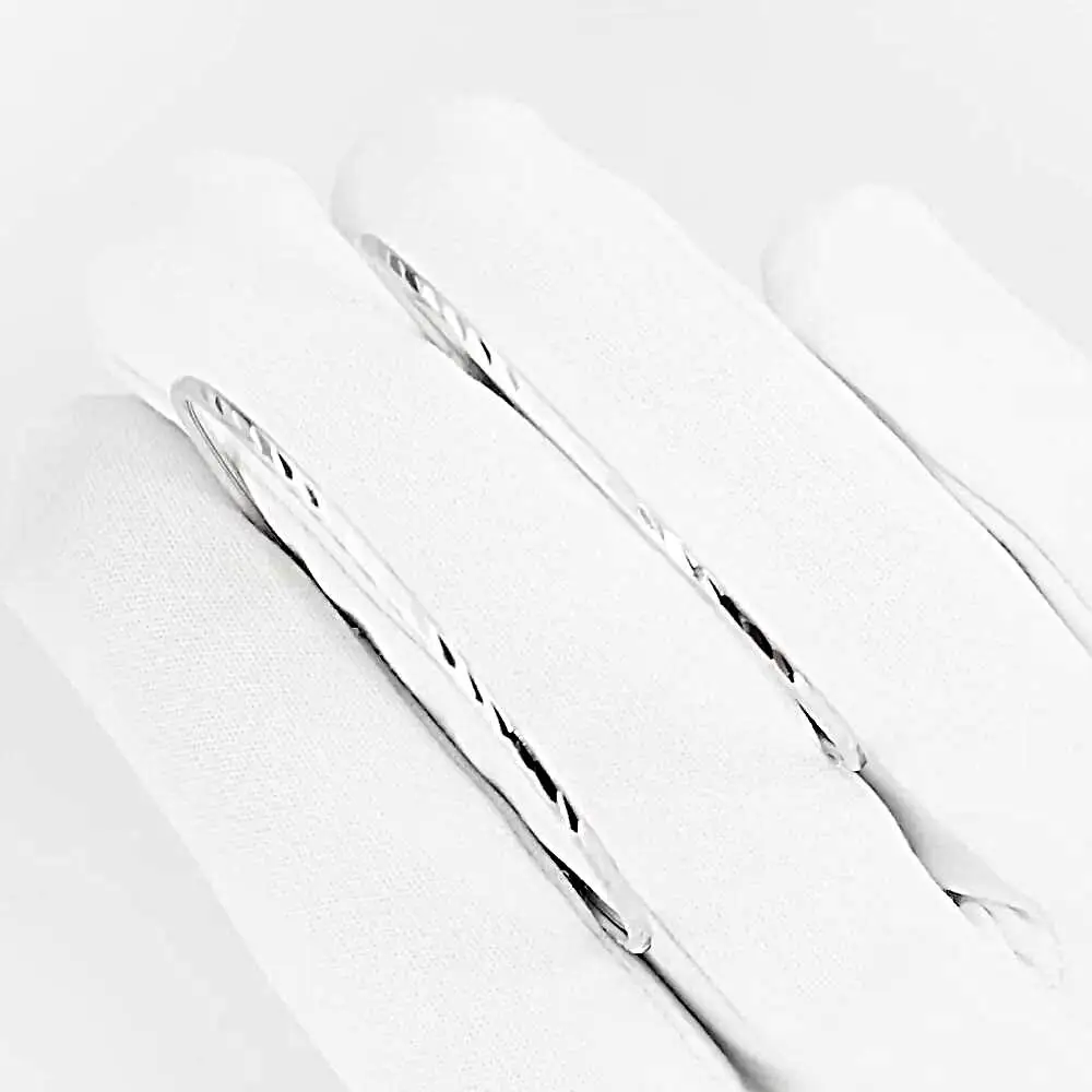 Серьги конго из серебра 925 пробы 2