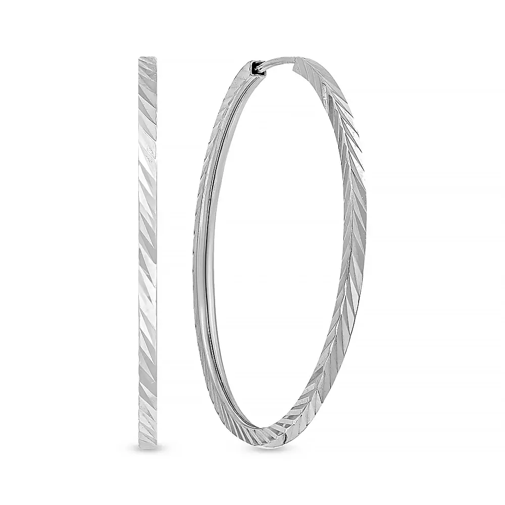 Серьги конго из серебра 925 пробы 1