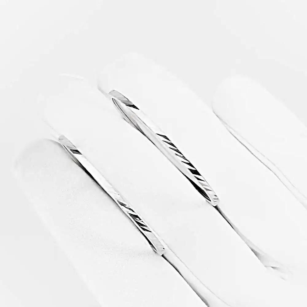 Серьги конго из серебра 925 пробы 2