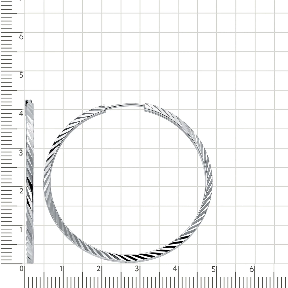 Серьги конго из серебра 925 пробы 2