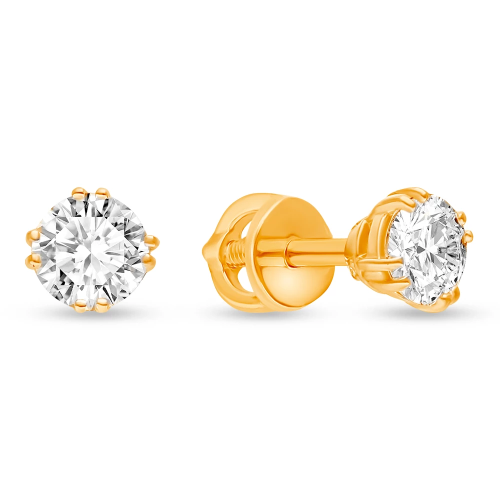 Серьги с фианитами из серебра 925 пробы 1