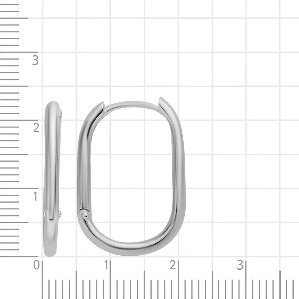 Серьги конго из серебра 925 пробы 2