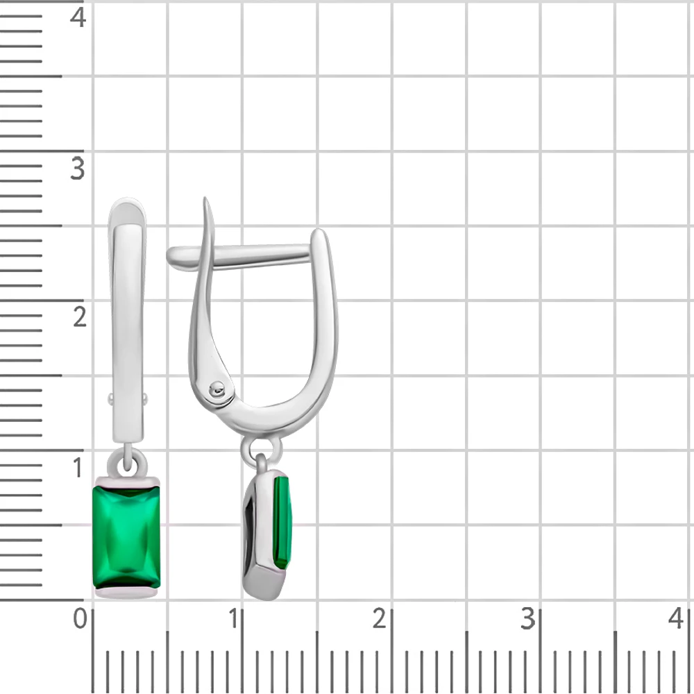 Серьги с агатами из серебра 925 пробы 2