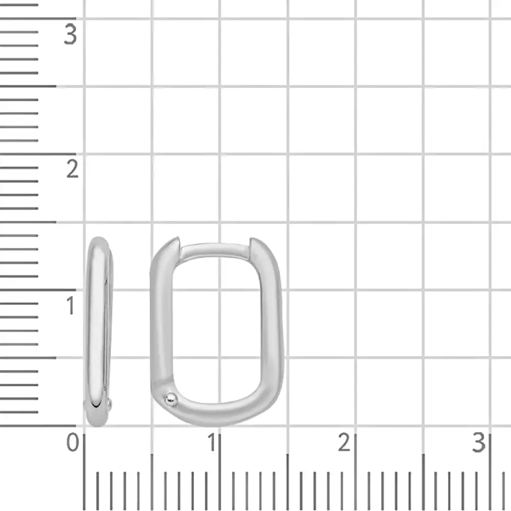 Серьги конго из серебра 925 пробы 3