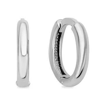 Серьги конго из серебра 925 пробы