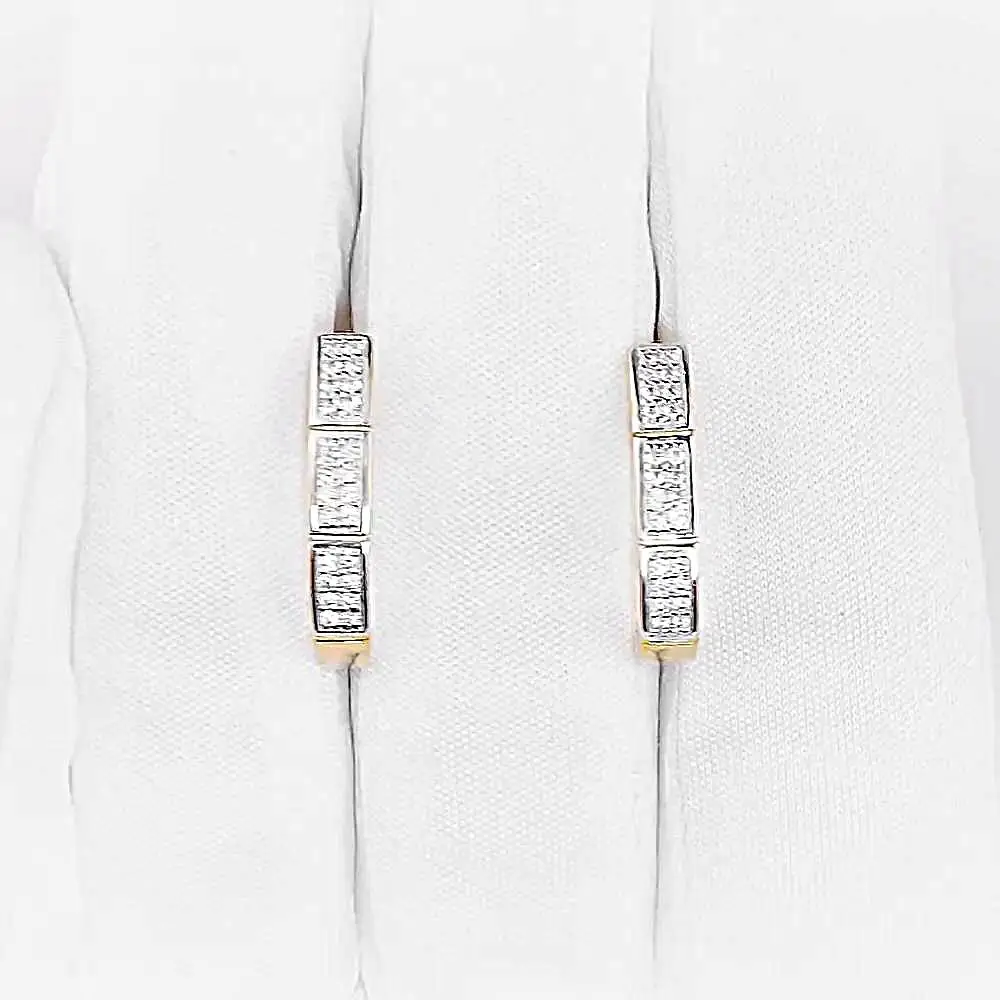 Серьги с фианитами из серебра 925 пробы 2