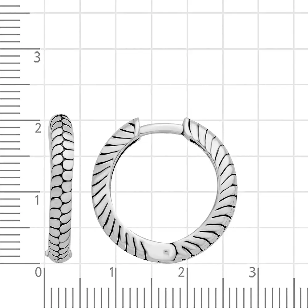 Серьги конго из серебра 925 пробы 2