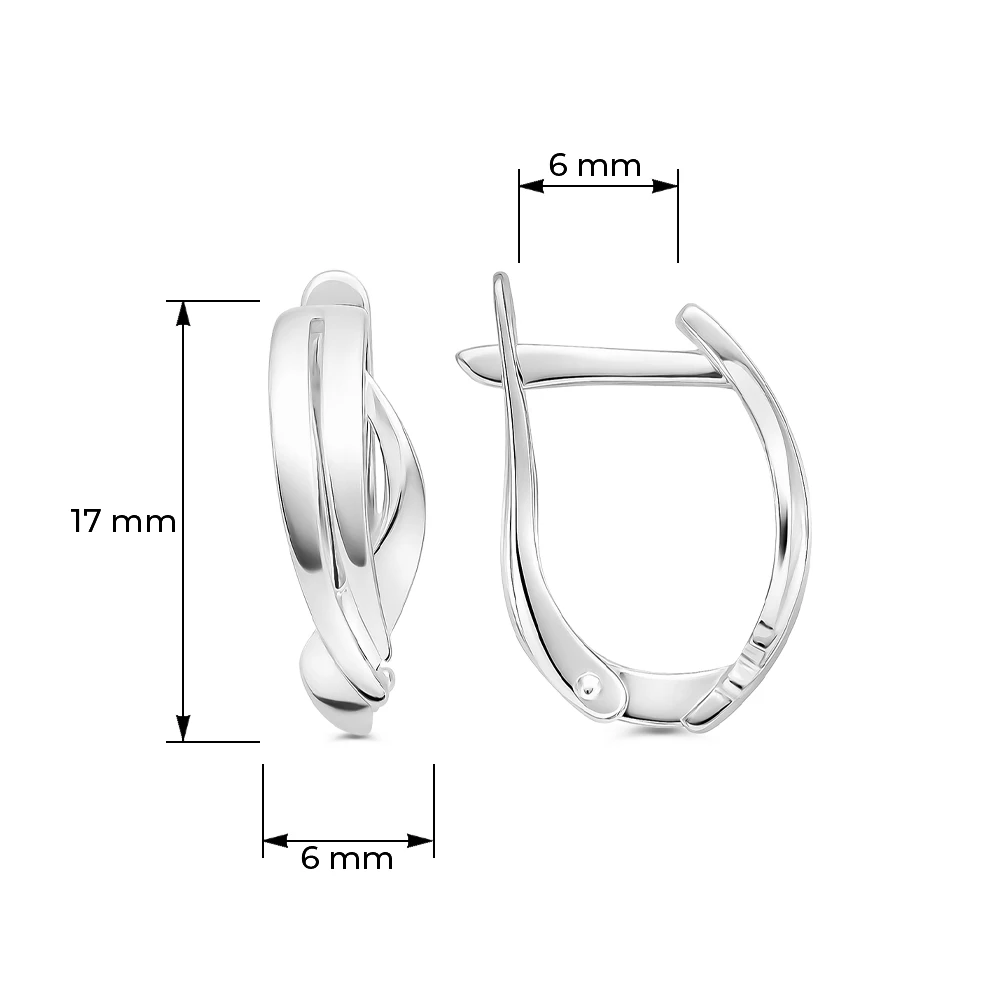 Серьги из серебра 925 пробы