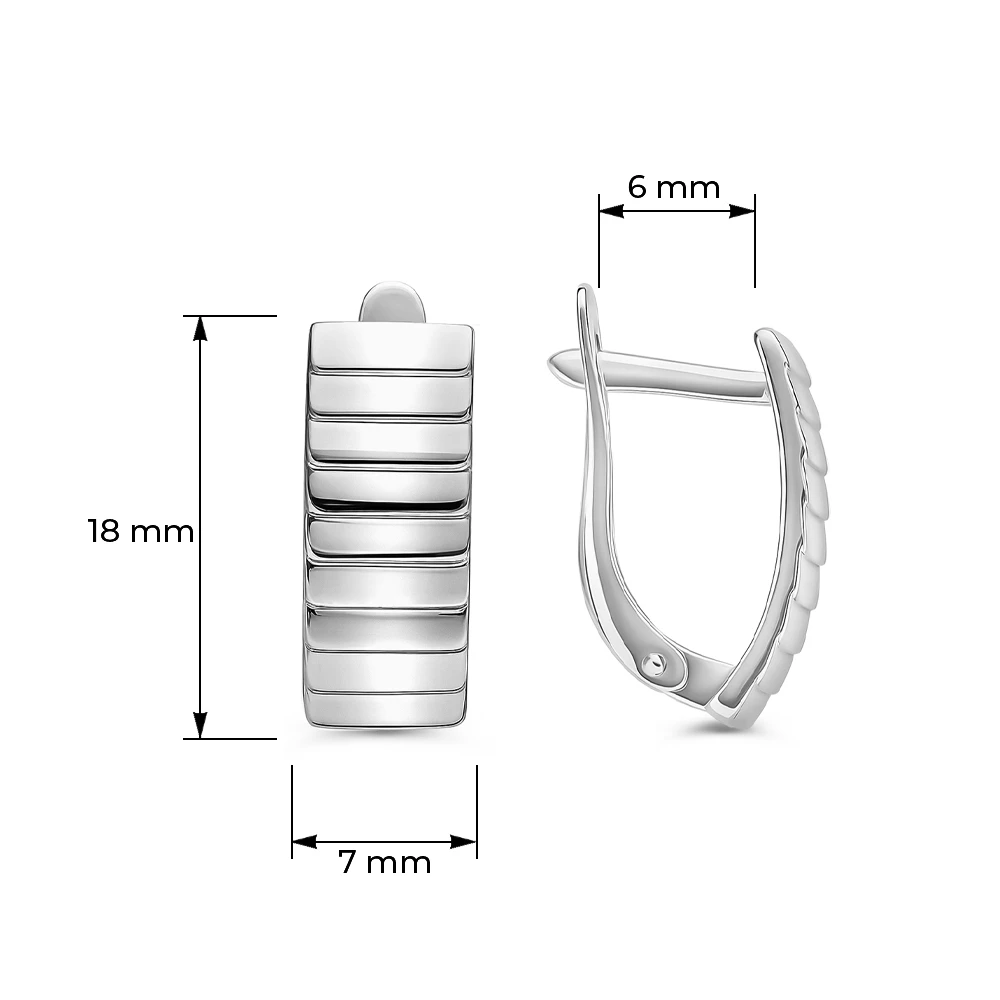 Серьги из серебра 925 пробы