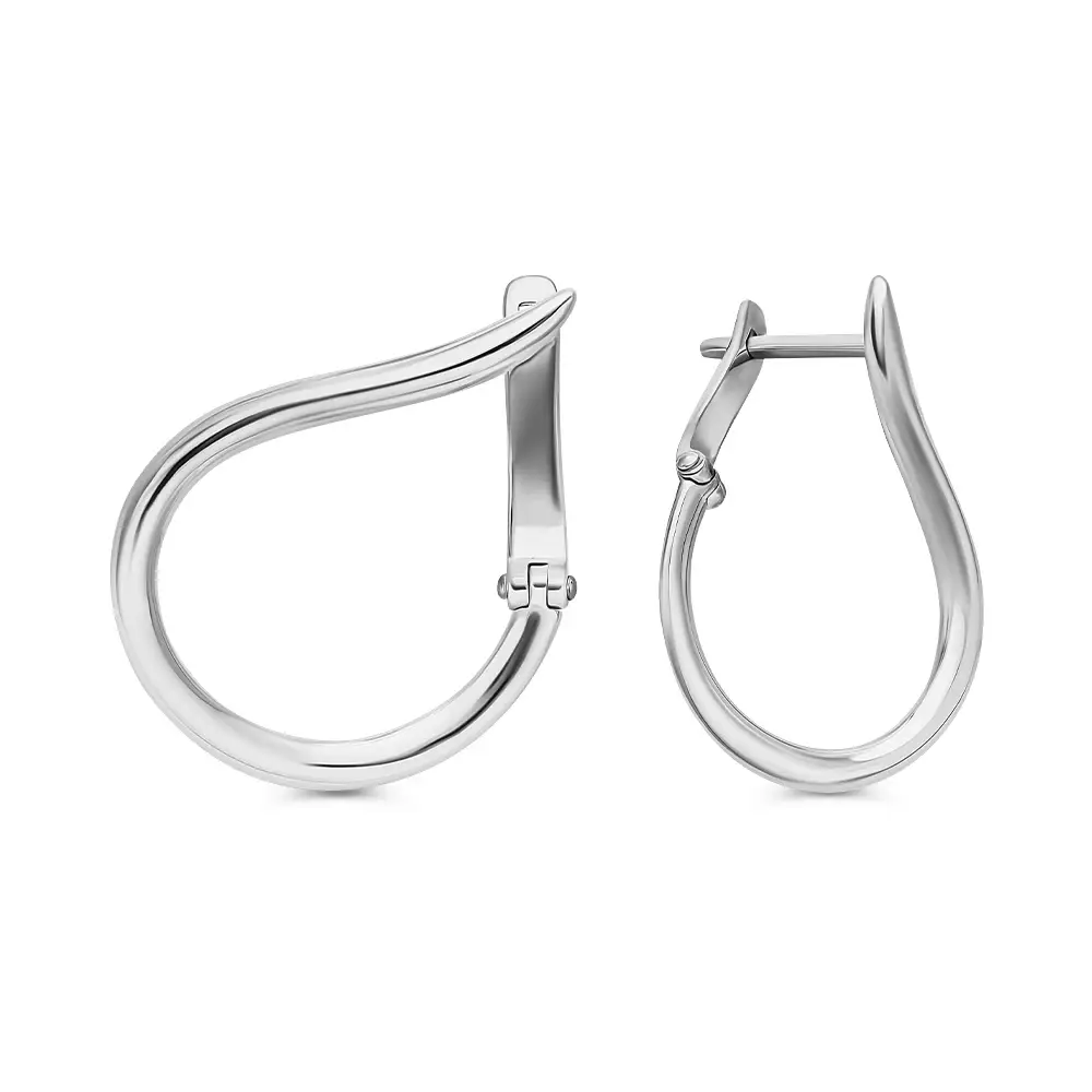 Серьги конго из серебра 925 пробы 1