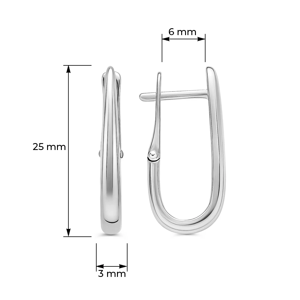 Серьги из серебра 925 пробы