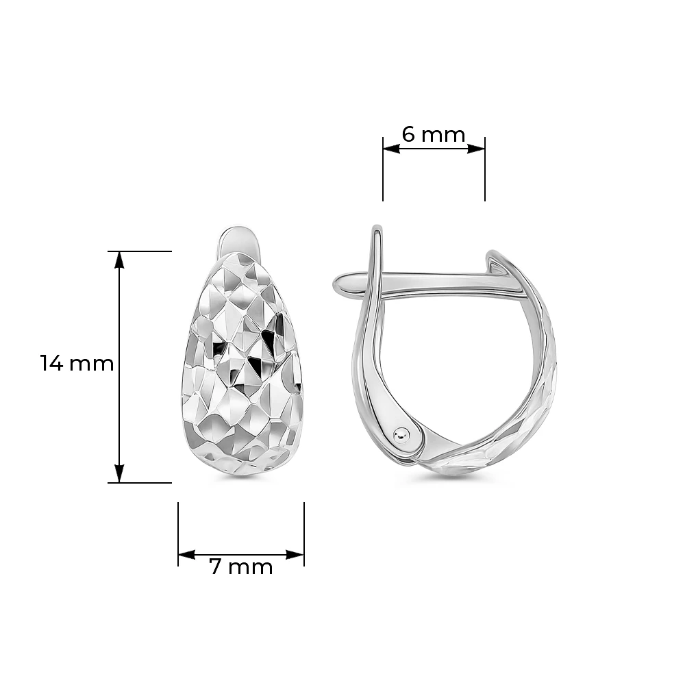 Серьги из серебра 925 пробы