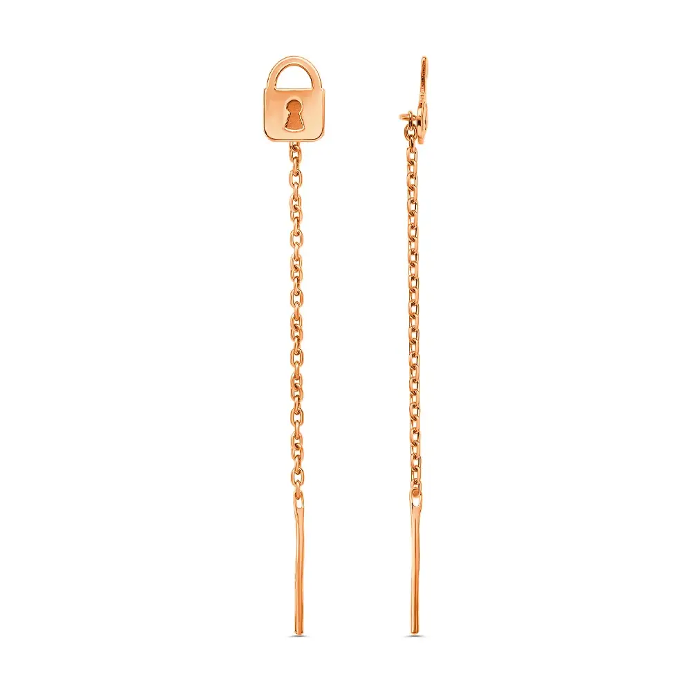 Серьги-продевки из серебра 925 пробы 1