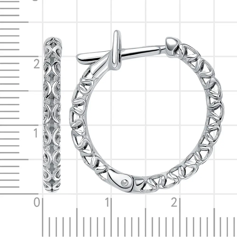 Серьги конго из серебра 925 пробы 3