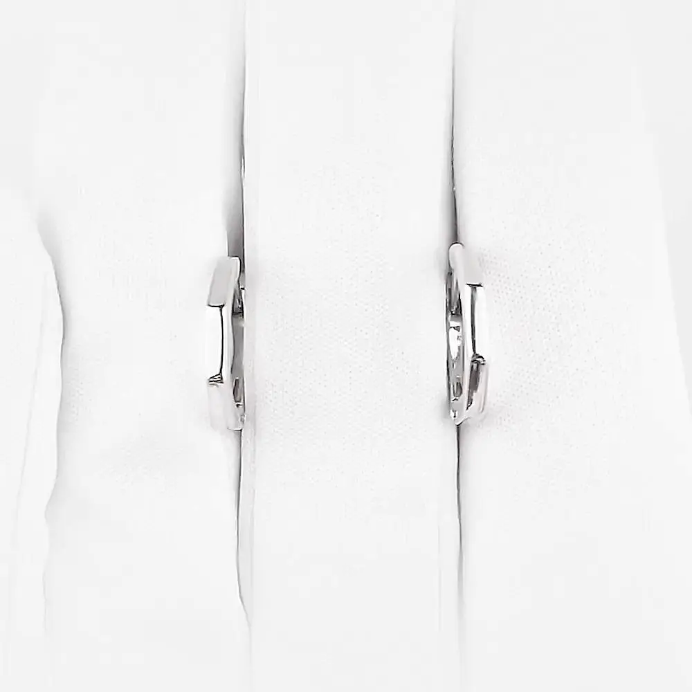 Серьги конго из серебра 925 пробы 1