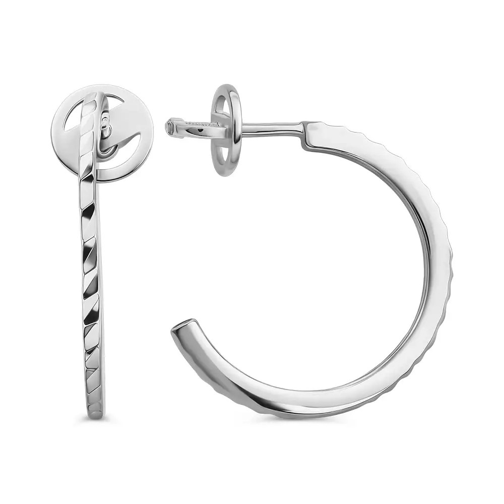 Серьги конго из серебра 925 пробы 3
