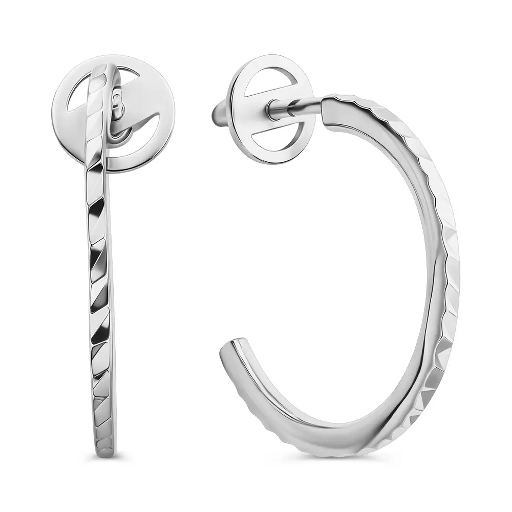 Серьги конго из серебра 925 пробы 1