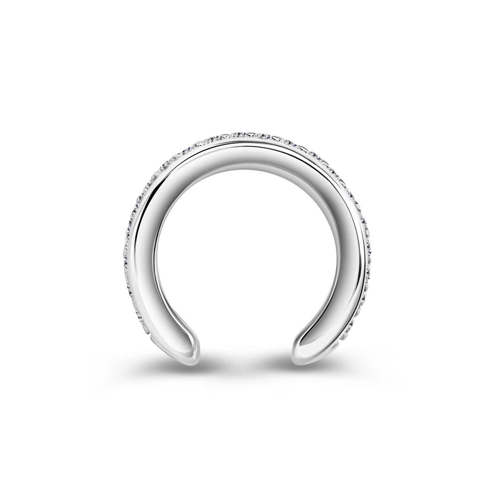 Серьги с фианитами из серебра 925 пробы